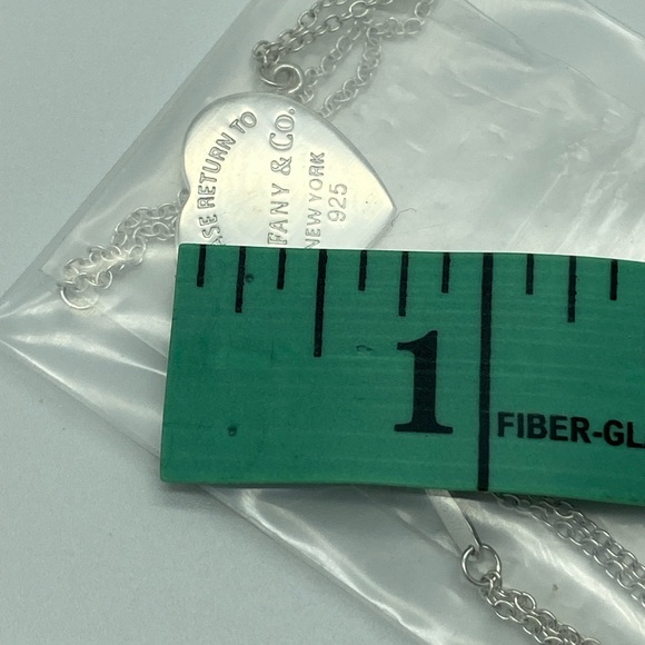 Please Return to Tiffany & Co. Heart Tag Charm Double Chain Bracelet SS 925 - Picture 11 of 13